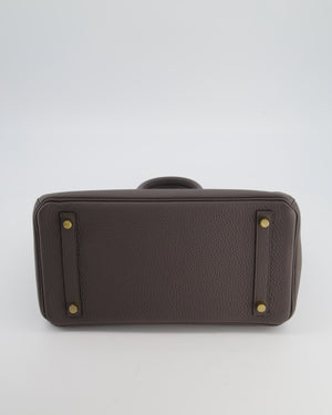 *HOT* Hermes Birkin 30cm Bag in Gris Etain Togo Leather with Gold Hardware