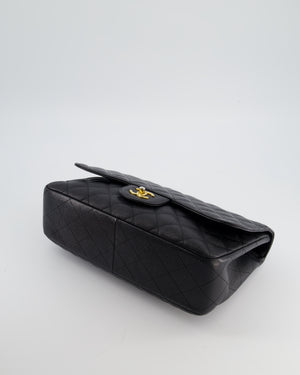 Chanel Black Jumbo Classic Single Flap Bag in Caviar Leather with Gold Hardware