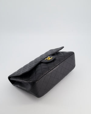 Chanel Black Jumbo Classic Single Flap Bag in Caviar Leather with Gold Hardware