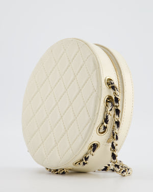 *RARE & FIRE PRICE* Chanel La Pausa Coco Lifesaver Bag in Black and White with Champagne Gold Hardware