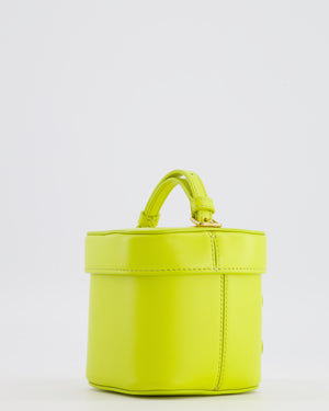 Celine Lime Yellow Leather Small Box Cuir Triomphe Bag