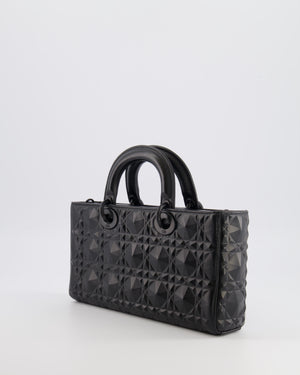 Christian Dior Black Ultramatte Diamond Cannage Motif Medium Lady D-Joy Bag RRP £4,250