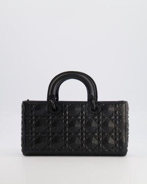 Christian Dior Black Ultramatte Diamond Cannage Motif Medium Lady D-Joy Bag RRP £4,250