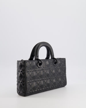 Christian Dior Black Ultramatte Diamond Cannage Motif Medium Lady D-Joy Bag RRP £4,250
