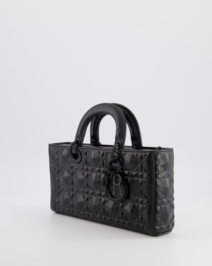 Christian Dior Black Ultramatte Diamond Cannage Motif Medium Lady D-Joy Bag RRP £4,250