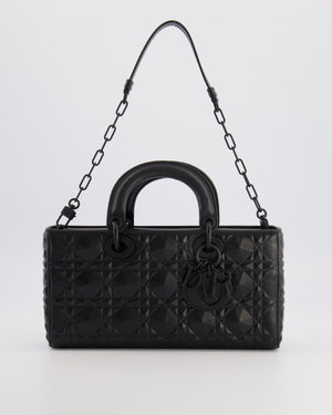 Christian Dior Black Ultramatte Diamond Cannage Motif Medium Lady D-Joy Bag RRP £4,250
