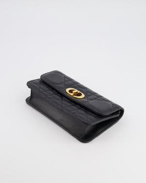 Christian Dior Black Lambskin Caro on Chain Bag with Gold Hardware RRP £1,800