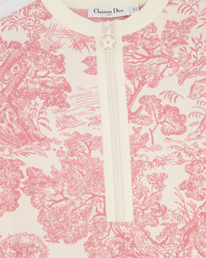 Christian Dior Pink and White Dioriviera Toile de Jouy Mini Dress Size FR 34 (UK 6) RRP £2,600