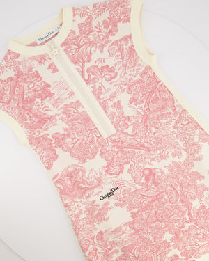 Christian Dior Pink and White Dioriviera Toile de Jouy Mini Dress Size FR 34 (UK 6) RRP £2,600