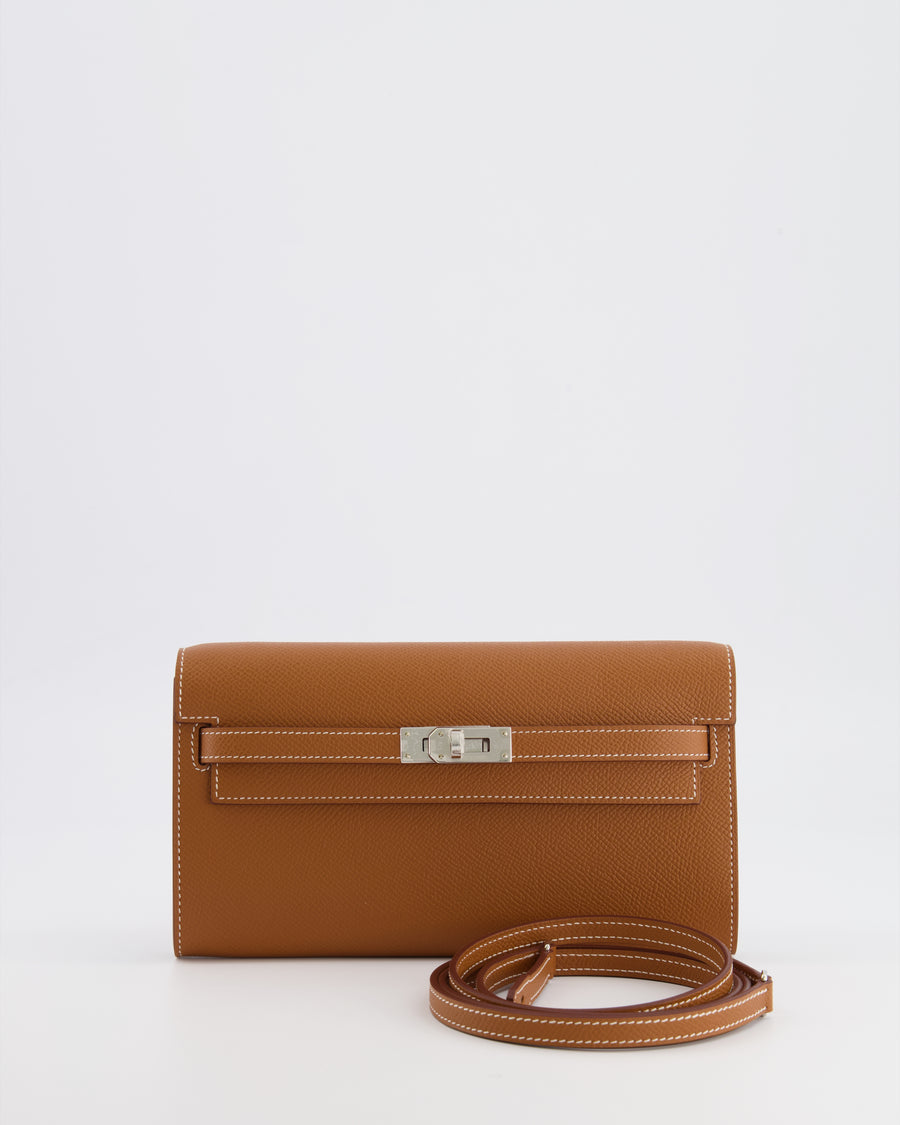 Hermès Kelly To Go Bag in Gold Epsom Leather with Palladium Hardware