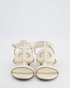 Christian Dior Cream D-Club Heeled Sandals Size EU 39