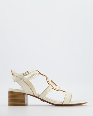 Christian Dior Cream D-Club Heeled Sandals Size EU 39