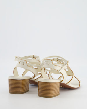 Christian Dior Cream D-Club Heeled Sandals Size EU 39