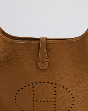 Hermès Evelyne III 29 Bag in Gold Taurillon Clemence Leather with Gold Hardware