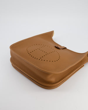 Hermès Evelyne III 29 Bag in Gold Taurillon Clemence Leather with Gold Hardware