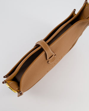 Hermès Evelyne III 29 Bag in Gold Taurillon Clemence Leather with Gold Hardware
