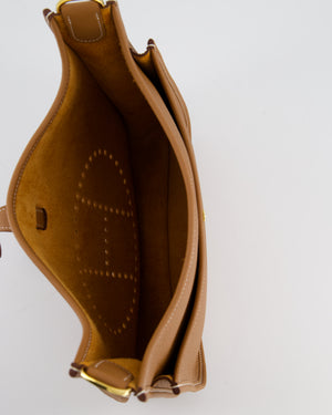 Hermès Evelyne III 29 Bag in Gold Taurillon Clemence Leather with Gold Hardware