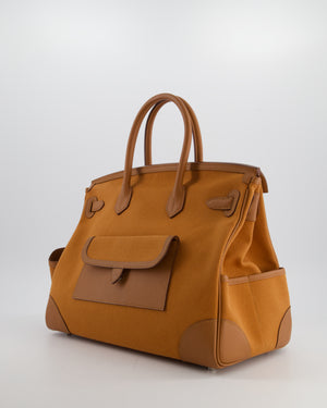 Hermès Birkin Cargo 35 Bag in Marron d'Inde Canvas and Swift Leather with Palladium Hardware