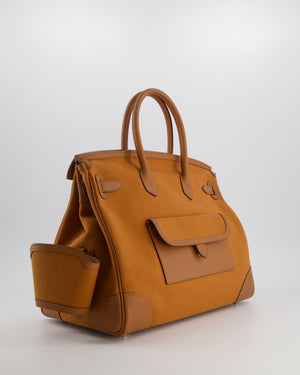 Hermès Birkin Cargo 35 Bag in Marron d'Inde Canvas and Swift Leather with Palladium Hardware