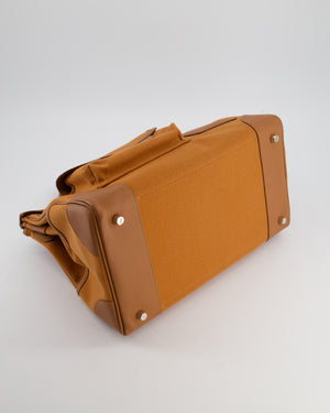 Hermès Birkin Cargo 35 Bag in Marron d'Inde Canvas and Swift Leather with Palladium Hardware