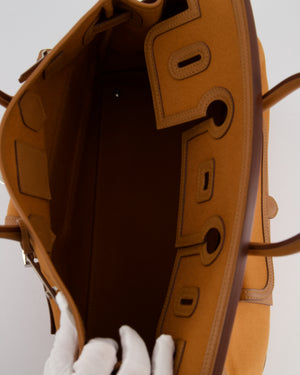 Hermès Birkin Cargo 35 Bag in Marron d'Inde Canvas and Swift Leather with Palladium Hardware