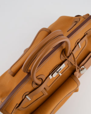 Hermès Birkin Cargo 35 Bag in Marron d'Inde Canvas and Swift Leather with Palladium Hardware