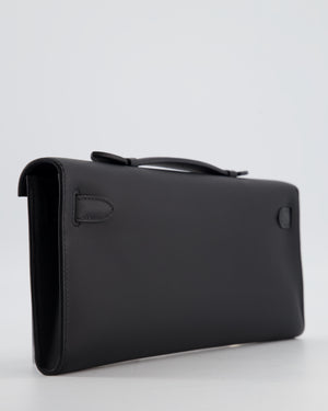 *HOT & RARE* Hermès Kelly Cut Bag in Noir Swift Leather with Gold Hardware