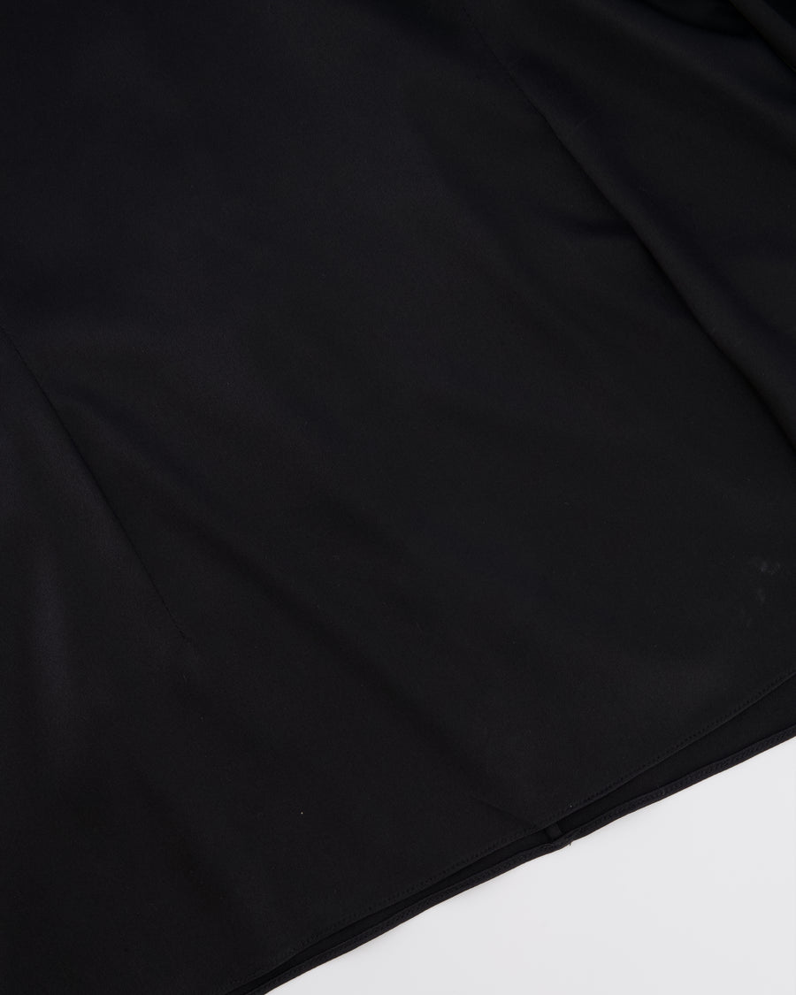 Dolce & Gabbana Black Silk Long-Sleeved Top Size IT 44 (UK 12)