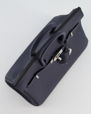 *RARE* Hermès Birkin 25 Retourne Bag in Bleu Nuit Togo Leather with Palladium Hardware