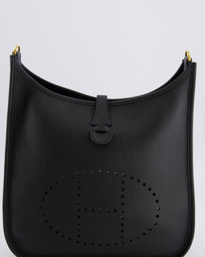 Hermès Evelyne III 29 Bag in Black Taurillon Clemence Leather with Gold Hardware
