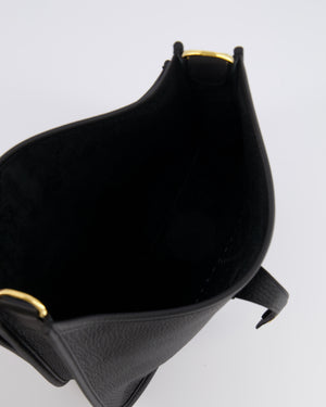 Hermès Evelyne III 29 Bag in Black Taurillon Clemence Leather with Gold Hardware