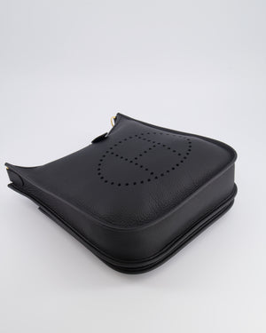 Hermès Evelyne III 29 Bag in Black Taurillon Clemence Leather with Gold Hardware