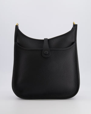 Hermès Evelyne III 29 Bag in Black Taurillon Clemence Leather with Gold Hardware