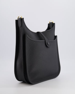 Hermès Evelyne III 29 Bag in Black Taurillon Clemence Leather with Gold Hardware