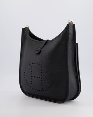 Hermès Evelyne III 29 Bag in Black Taurillon Clemence Leather with Gold Hardware