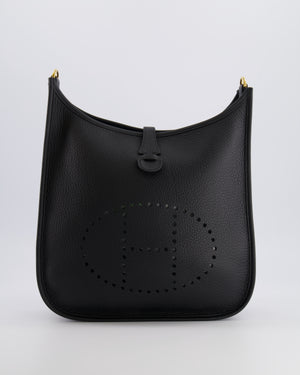 Hermès Evelyne III 29 Bag in Black Taurillon Clemence Leather with Gold Hardware