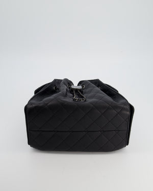 *RARE* Chanel Small 25 Handbag in Black Caviar Leather with Ruthenium Hardware