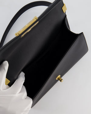 Chanel Medium Black Boy Bag in Caviar Leather with Brushed Gold Hardware