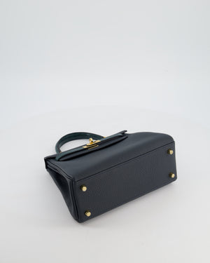 *SUPER RARE* Hermès Kelly 25 Touch Retourne Bag in Vert Rousseau and Vert Cypres in Togo and Lizard Leather with Gold Hardware