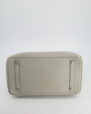 Hermès Birkin 35 Retourne Bag in Gris Perle Togo Leather with Palladium Hardware