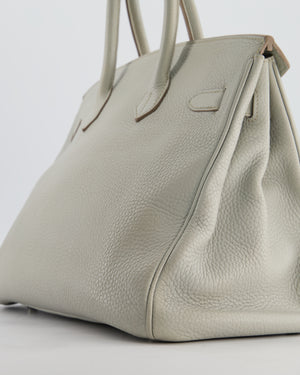 Hermès Birkin 35 Retourne Bag in Gris Perle Togo Leather with Palladium Hardware