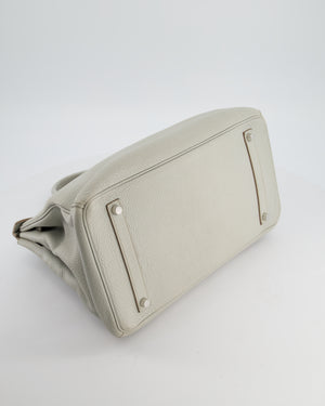 Hermès Birkin 35 Retourne Bag in Gris Perle Togo Leather with Palladium Hardware