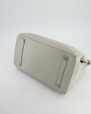 Hermès Birkin 35 Retourne Bag in Gris Perle Togo Leather with Palladium Hardware