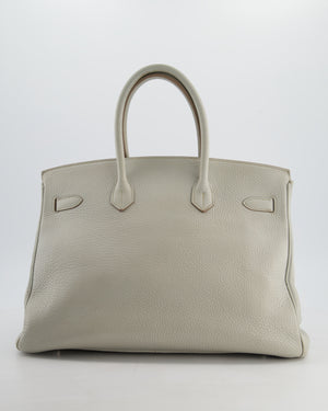 Hermès Birkin 35 Retourne Bag in Gris Perle Togo Leather with Palladium Hardware
