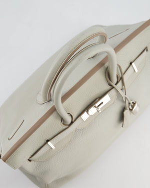 Hermès Birkin 35 Retourne Bag in Gris Perle Togo Leather with Palladium Hardware