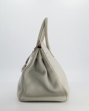 Hermès Birkin 35 Retourne Bag in Gris Perle Togo Leather with Palladium Hardware