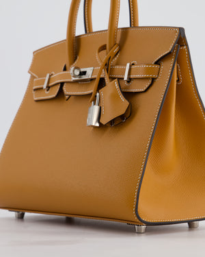 Hermès Birkin 25 Sellier Bag in Toffee Epsom Leather with Palladium Hardware