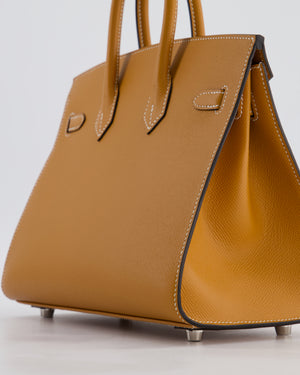 Hermès Birkin 25 Sellier Bag in Toffee Epsom Leather with Palladium Hardware