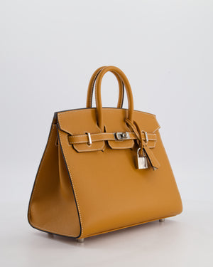 Hermès Birkin 25 Sellier Bag in Toffee Epsom Leather with Palladium Hardware