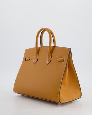 Hermès Birkin 25 Sellier Bag in Toffee Epsom Leather with Palladium Hardware